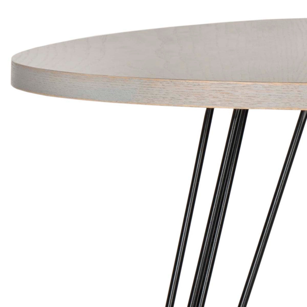 Safavieh Wolcott Retro Mid Century Wood Side Table - Grey/Black