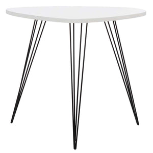 Safavieh Wynton Retro Mid Century Lacquer End Table - White/Black