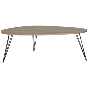 Safavieh Wynton Retro Mid Century Wood Coffee Table - Oak/Black