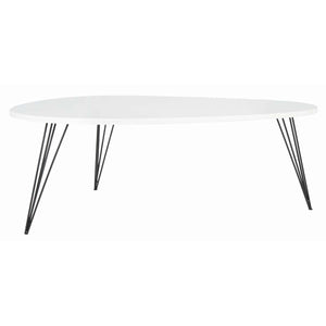 Safavieh Wynton Retro Mid Century Lacquer Coffee Table - White/Black