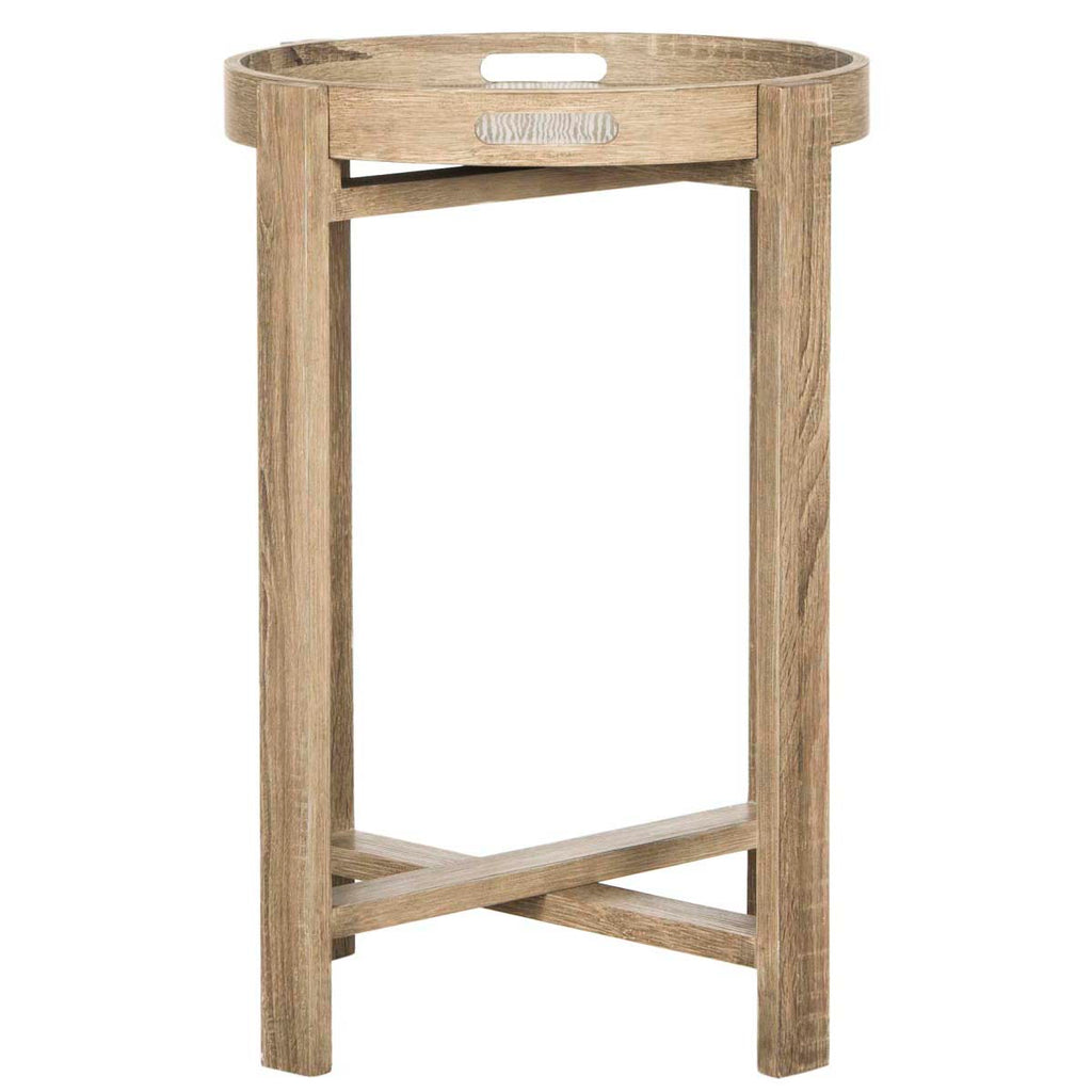 Safavieh Hamish Retro Mid Century Tray Top Side Table - Light Grey