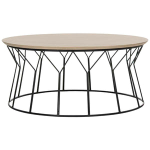 Safavieh Deion Retro Mid Century Wood Coffee Table - Light Grey
