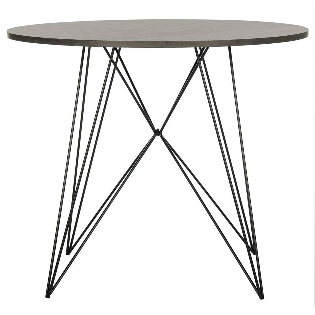 Safavieh Marino Round Dining Table - Dark Grey