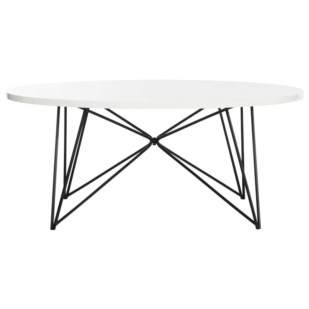 Safavieh Maris Retro Mid Century Lacquer Coffee Table - Lacquer White