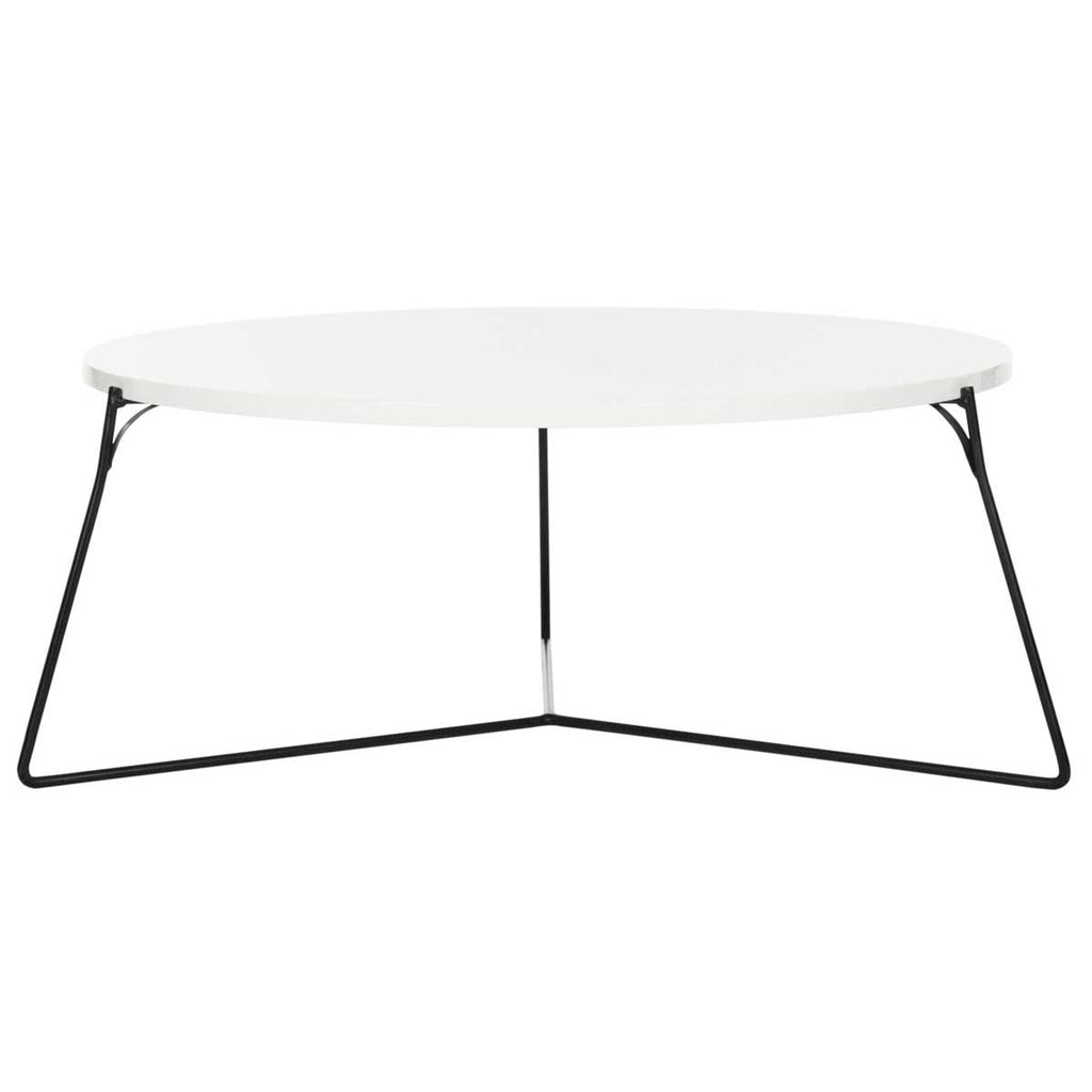 Safavieh Mae Retro Mid Century Lacquer Coffee Table - Lacquer White