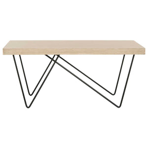 Safavieh Amos Retro Mid Century Wood Coffee Table - Light Brown