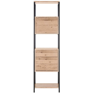 Safavieh Gabrielle Retro Mid Century Wood Etagere - Oak/Black