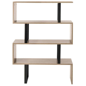 Safavieh Louise Retro Mid Century Wood Etagere - Light Brown/Black
