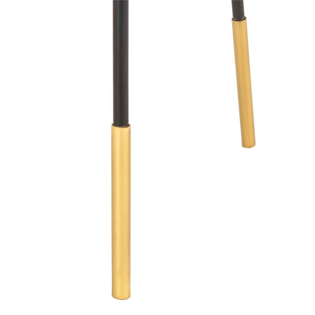 Safavieh Delia Handle Side Table - Black/Gold