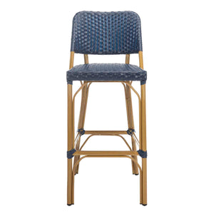 Safavieh Deltana Bar Stool Navy (Indoor/Outdoor) - Navy