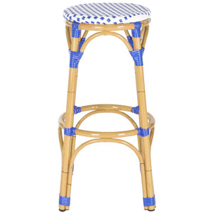 Safavieh Kipnuk Stool Blue/White (Indoor/Outdoor) - Blue/White