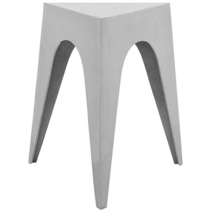 Safavieh Indium Triangle Aluminum Side Table - Silver