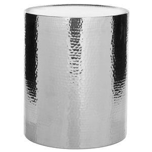 Safavieh Polonium Occasional Hammered Table - Silver