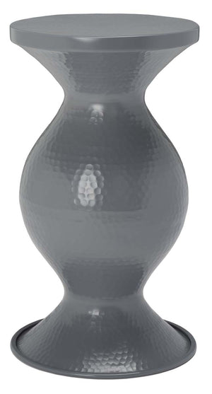 Safavieh Radium Small Hammered Stool - Dark Grey