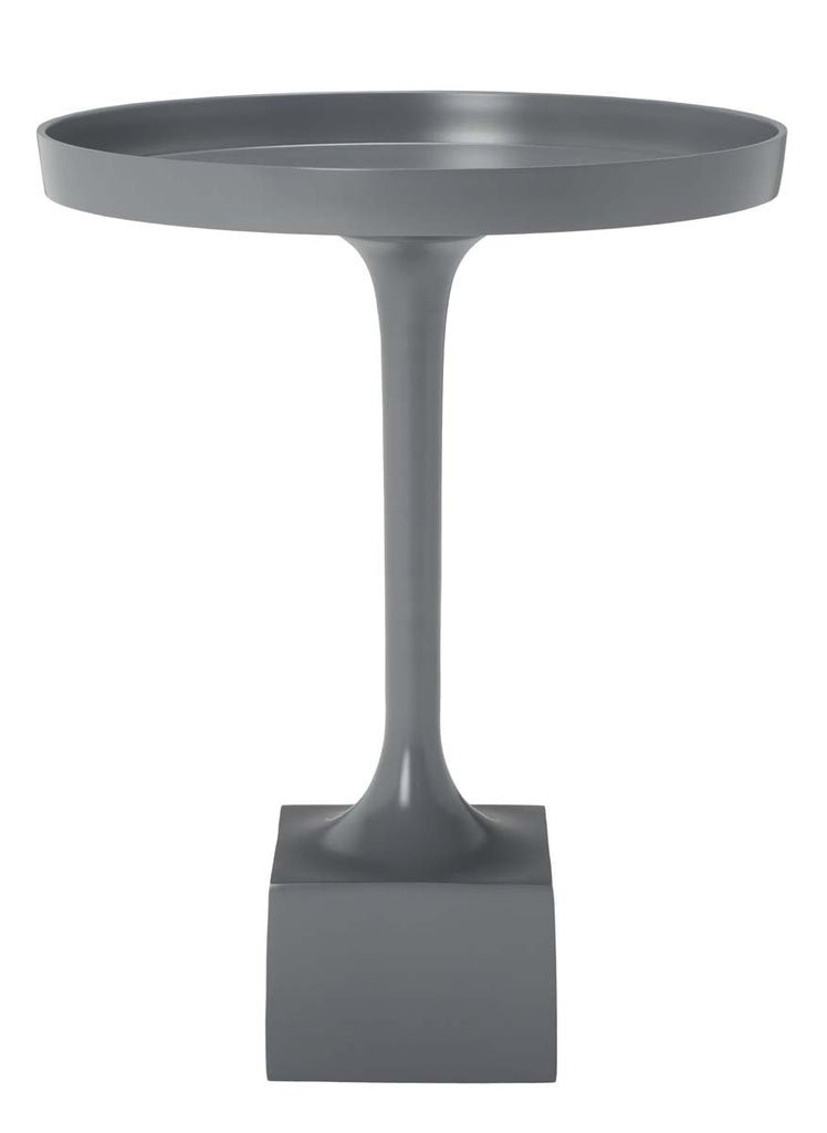 Safavieh Corvus Round Side Table - Dark Grey