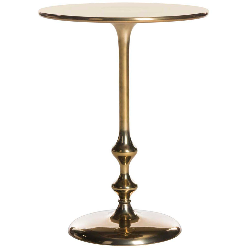 Safavieh Hydra Round Side Table - Antique Brass