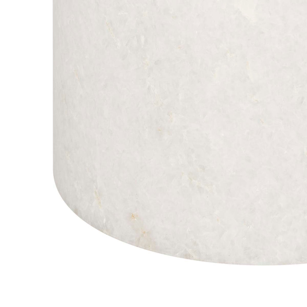 Safavieh Apollo Round Brass Top Side Table - Brass/Marble