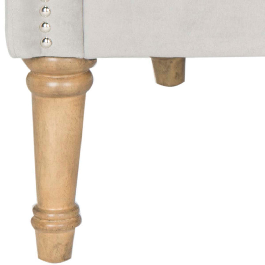 Safavieh Sarah Tufted Settee With Pillows - Grey