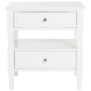 Safavieh Jenson Two Drawer Night Stand - White