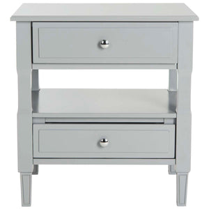 Safavieh Jenson Two Drawer Night Stand - Grey