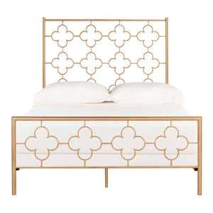 Safavieh Morris Lattice Metal Bed - Antique Gold