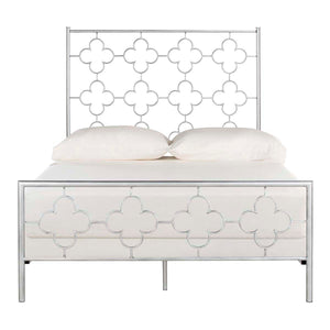 Safavieh Morris Lattice Metal Bed - Antique Silver