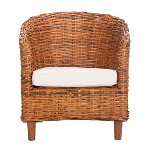 Omni Rattan Barrel Chair | Safavieh - FOX6501