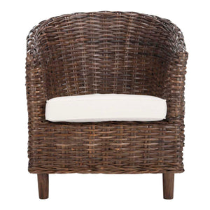 Safavieh Omni Rattan Barrel Chair - Brown