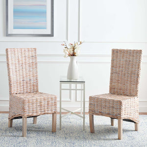 Safavieh Pembrooke Side Chair - Natural White Wash