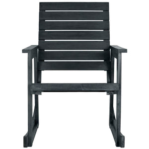 Safavieh Alexei Rocking Chair - Dark Slate Grey
