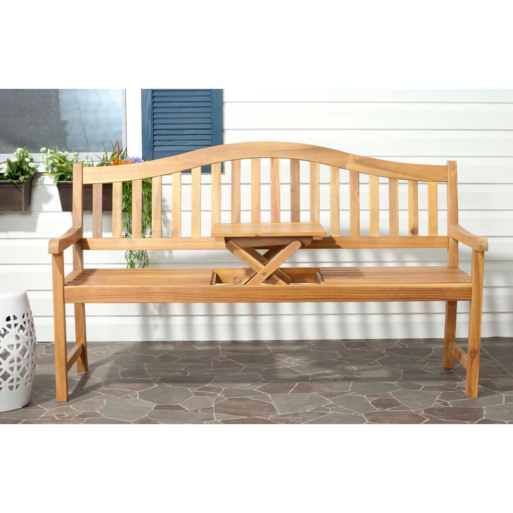Safavieh Mischa Bench - Natural Brown