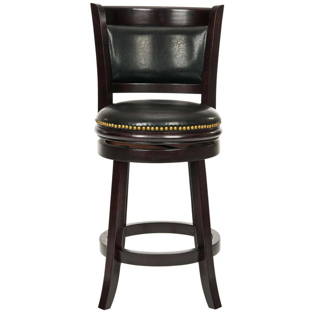 Safavieh Brockway Swivel Counter Stool - Cappuccino/Black
