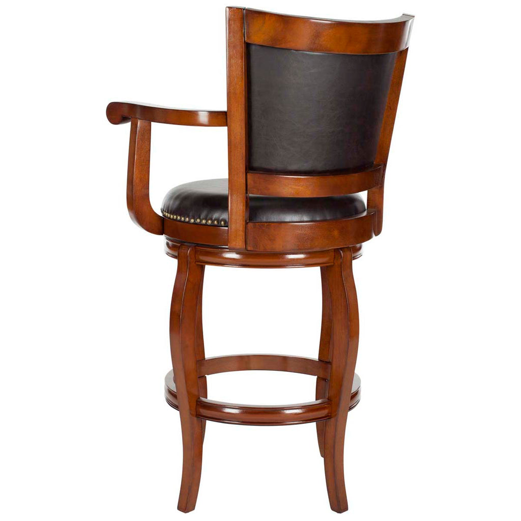 Safavieh Gitano Swivel Bar Stool - Walnut/Brown