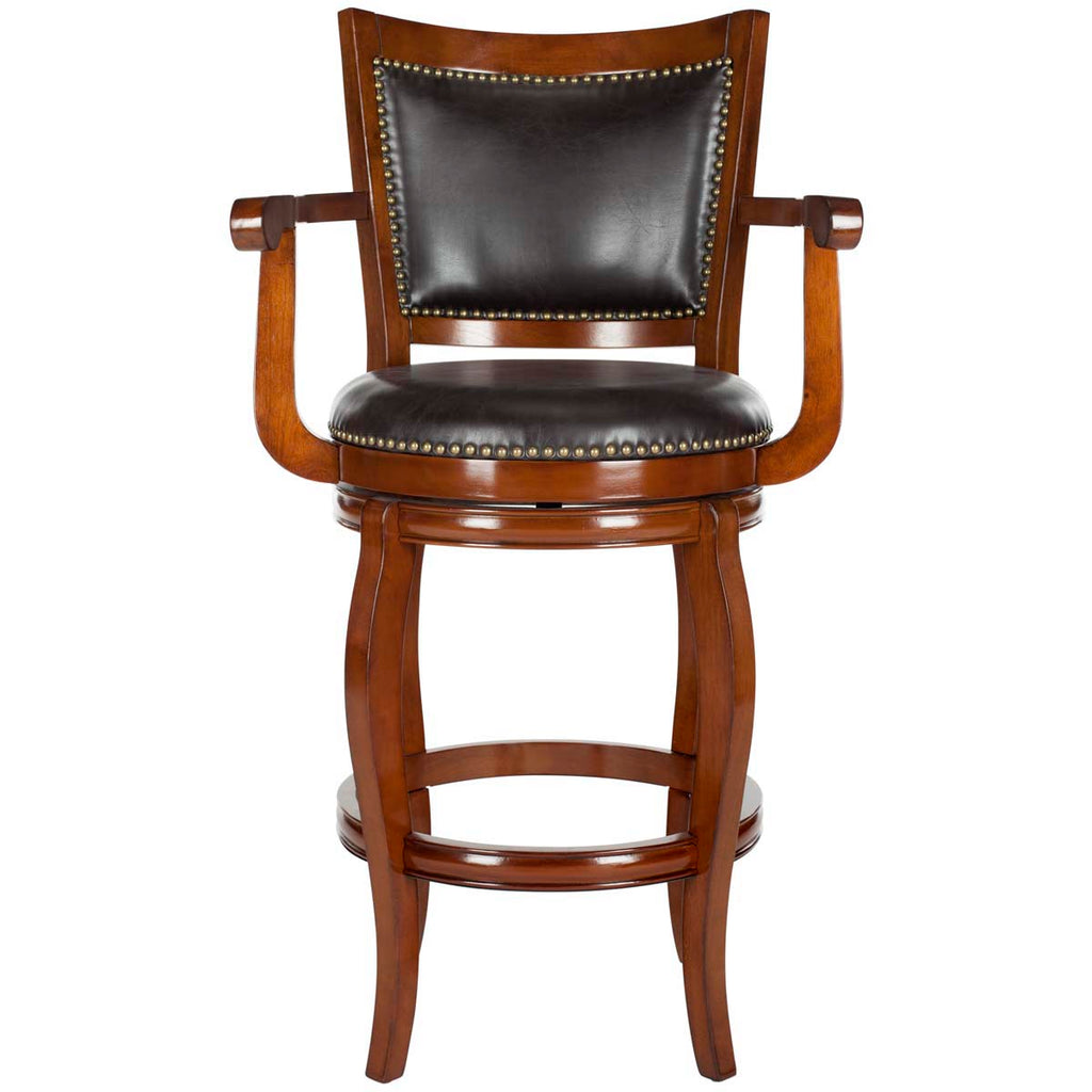 Safavieh Gitano Swivel Bar Stool - Walnut/Brown