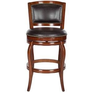 Safavieh Pasquale Swivel Bar Stool - Walnut/Brown