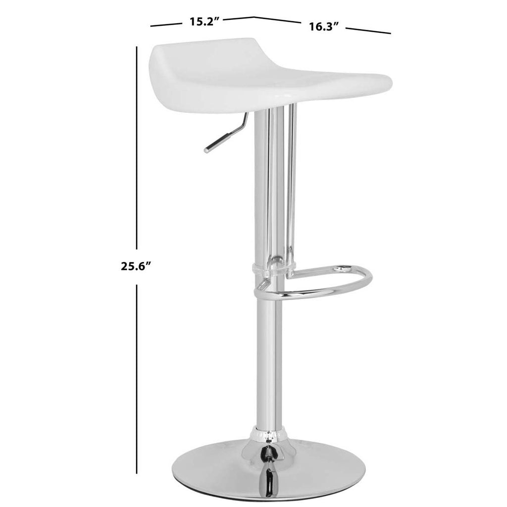 Safavieh Avish Swivel Bar Stool - White