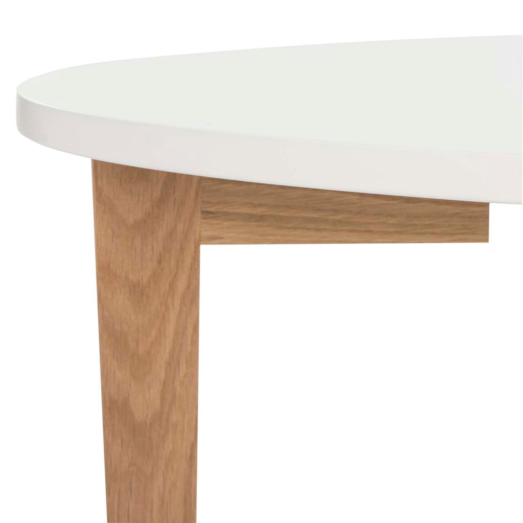 Safavieh Woodruff Oval Coffee Table - White/Oak
