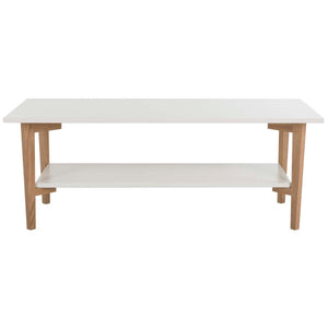 Safavieh Caraway Rect Coffee Table - White/Oak