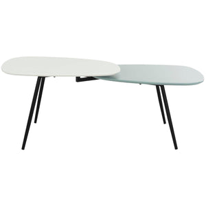 Safavieh Jasmine Bi Level Coffee Table - White/Grey