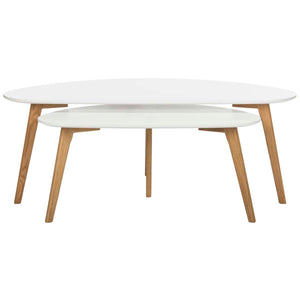 Safavieh Olida Double Coffee Table - White/Oak