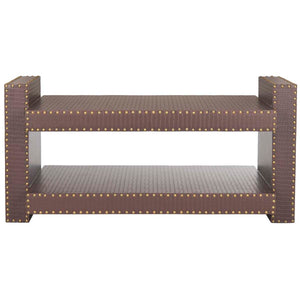 Safavieh Garson Accent Table - Brown Crocodile