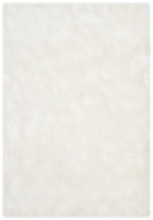 Faux Fur Sheepskin Runner Rug, FSS235A, 62 X 240 cm in Ivory