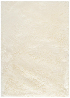 Faux Fur Sheepskin Area Rug, FSS235A, 152 X 213 cm in Ivory