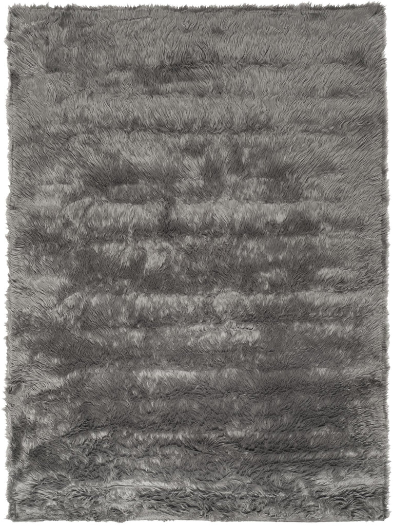 Faux Fur Sheepskin Runner Rug, FSS235D, 62 X 240 cm in Grey