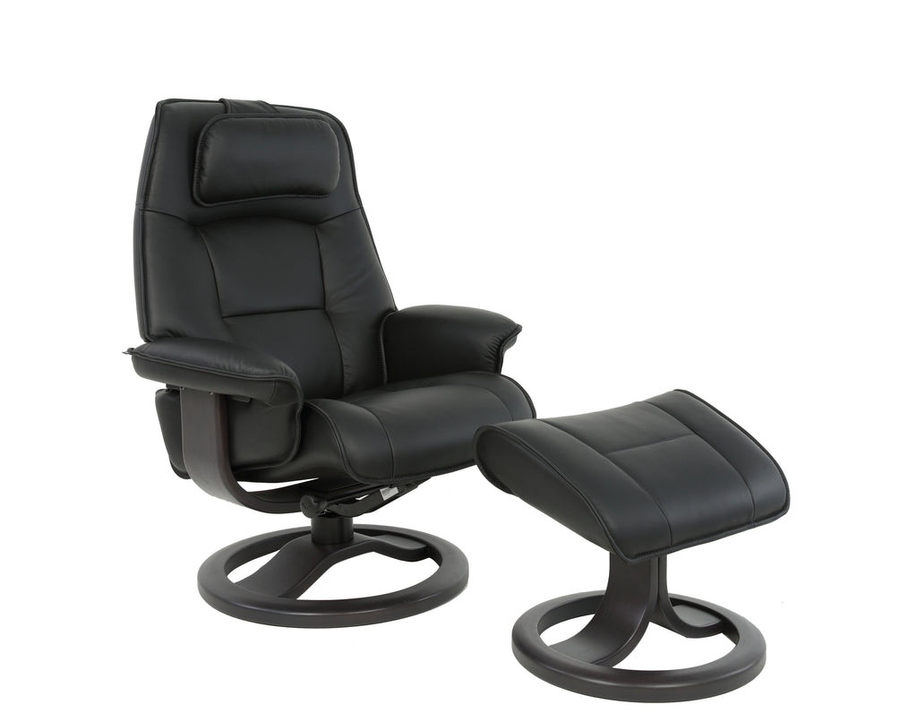Comfort Collection - Admiral R Large Chair - SL Black 201 R Frame Finish Below| Fjords - 361UPI-201