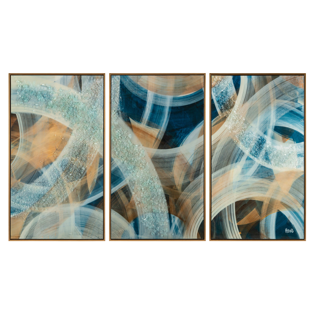 Mary Hong's Keep on Spinning Triptych | John-Richard - GBG-2465S3