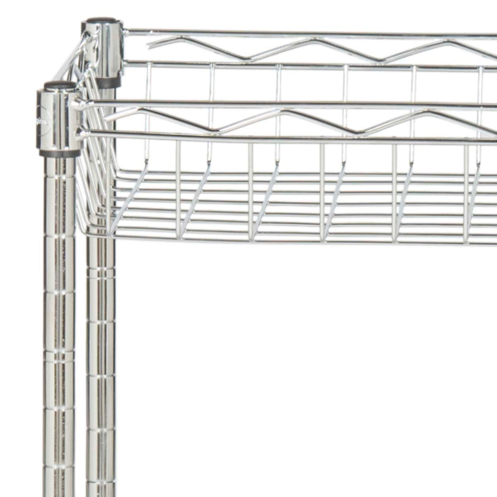 Safavieh Gaston 4 Tier Chrome Wire Mini Rack (17.7 In. W X 9.8 In. D X 31.5 In. H) - Chrome