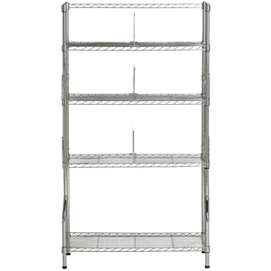 Safavieh Fernand Chrome Wire Book Rack (29.5 In. W X 11.8 In. D X 53.1 In. H) - Chrome