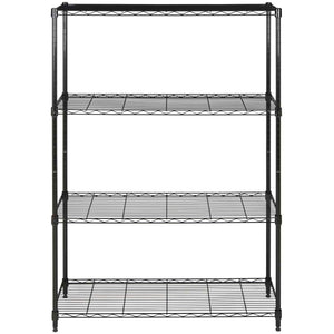 Safavieh Delta 4 Tier Chrome Wire Shelve (35 In W X 13 In D X 53 In H) - Black