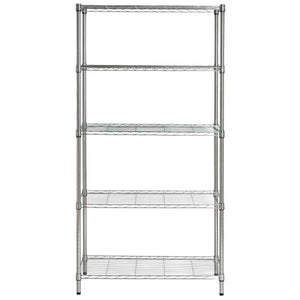Safavieh Alpha 5 Tier Chrome Wire Shelving (35 In W X 18 In D X 71 In H) - Chrome